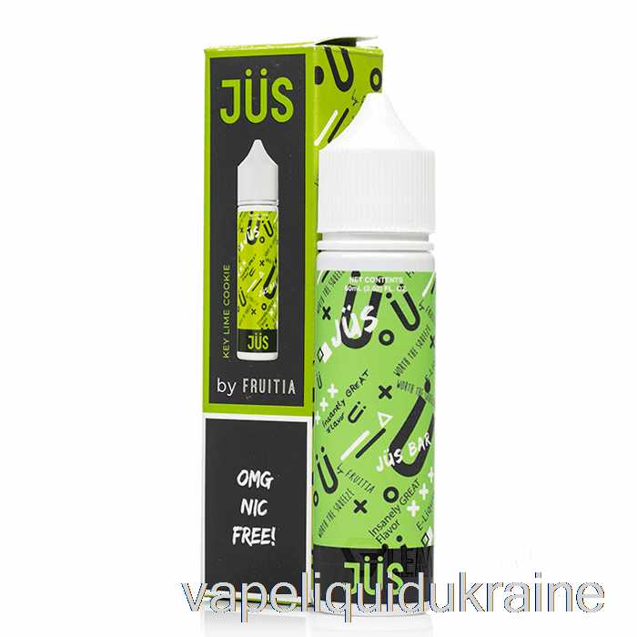 Vape Liquid Ukraine Key Lime Cookie - JUS E-Liquid - 60mL 6mg